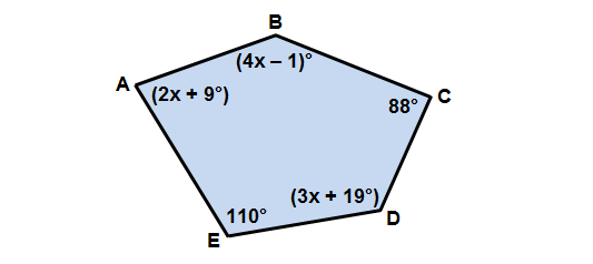 Angles pentagon interior Sum of